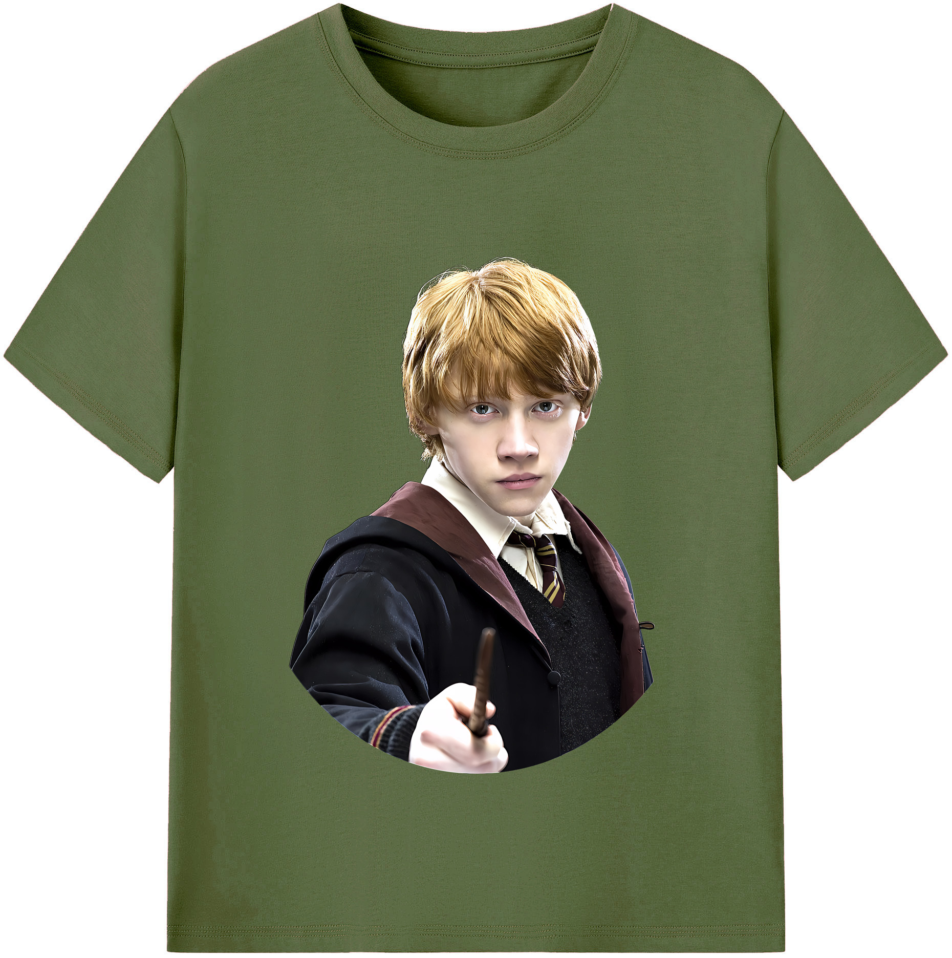 （画像用） Harry Potter ハリー・ポッターシリーズ 綿100％半袖Tシャツ（フロントプリント）